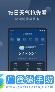 知雨天氣預報